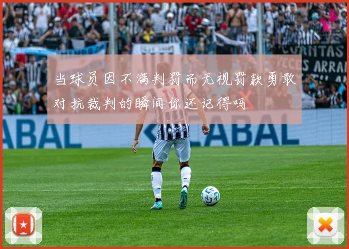 当球员因不满判罚而无视罚款勇敢对抗裁判的瞬间你还记得吗